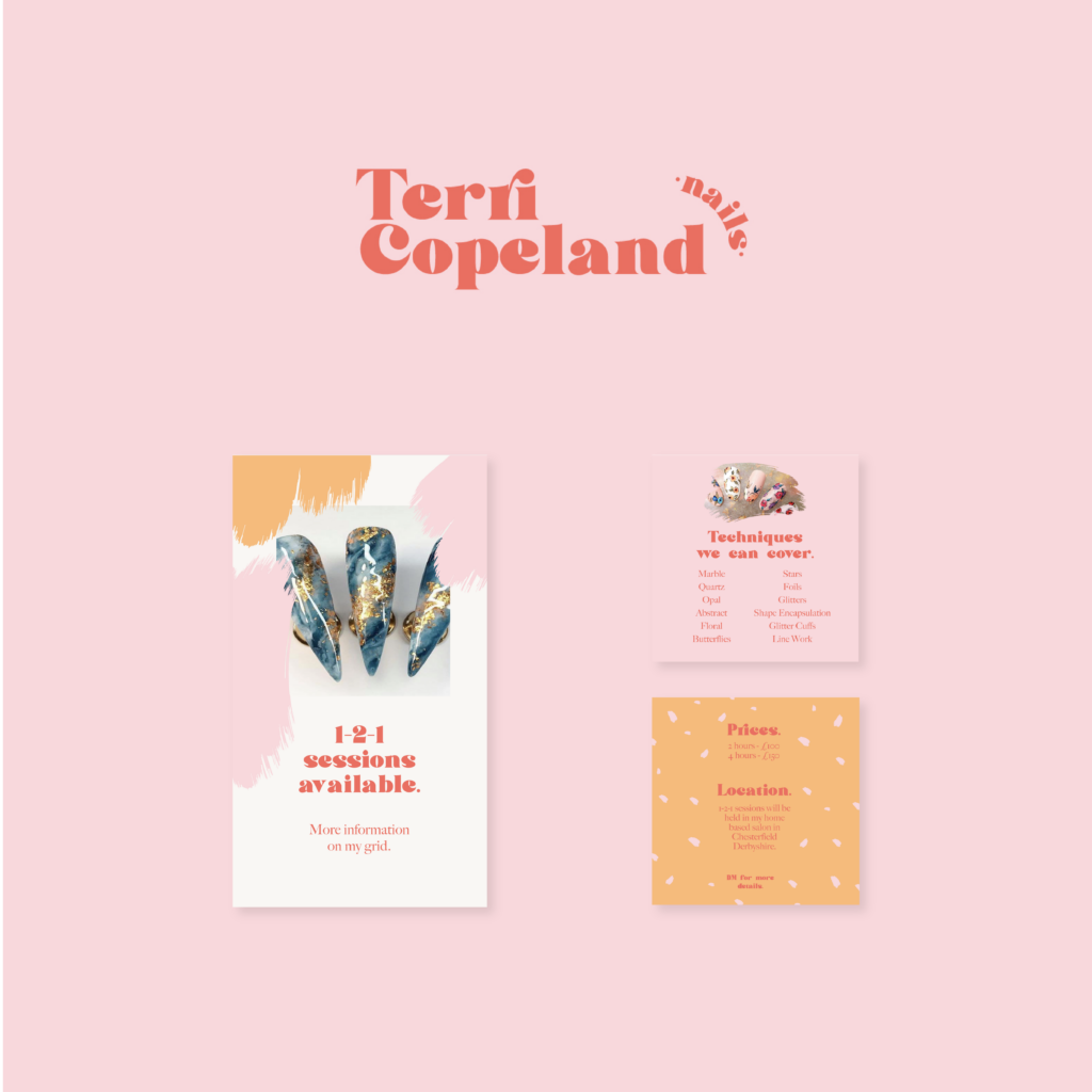 Terri Copeland Nails Logo Design